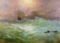 嵐の中のイワン・アイヴァゾフスキーの船 海の波
